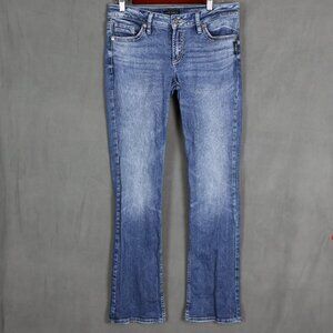 Silver Jeans Womens 29x33 (Fits 31x31) Blue Suki Slim Bootcut Western Cowgirl